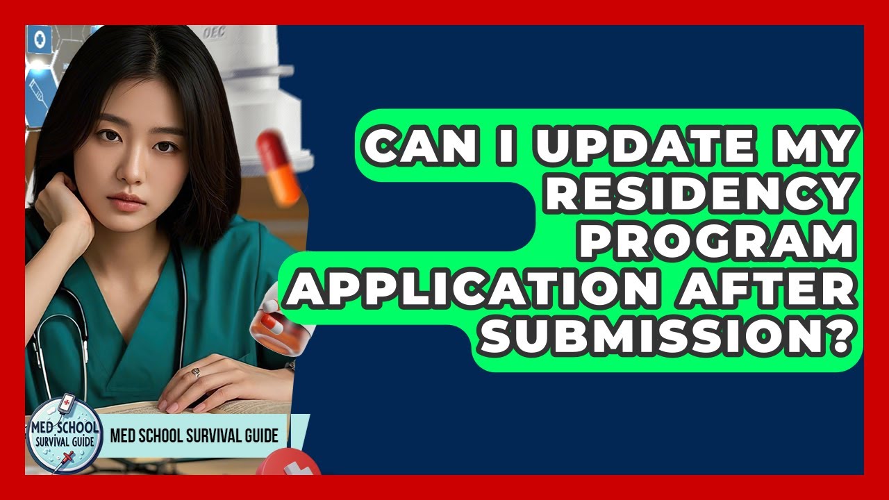 Can I Update My Residency Program Application After Submission? | Med School Survival Guide