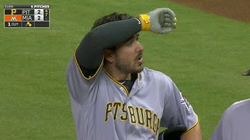 PIT@MIA: Pirates tie the game on Joyce