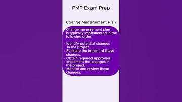 Change Management - PMP
