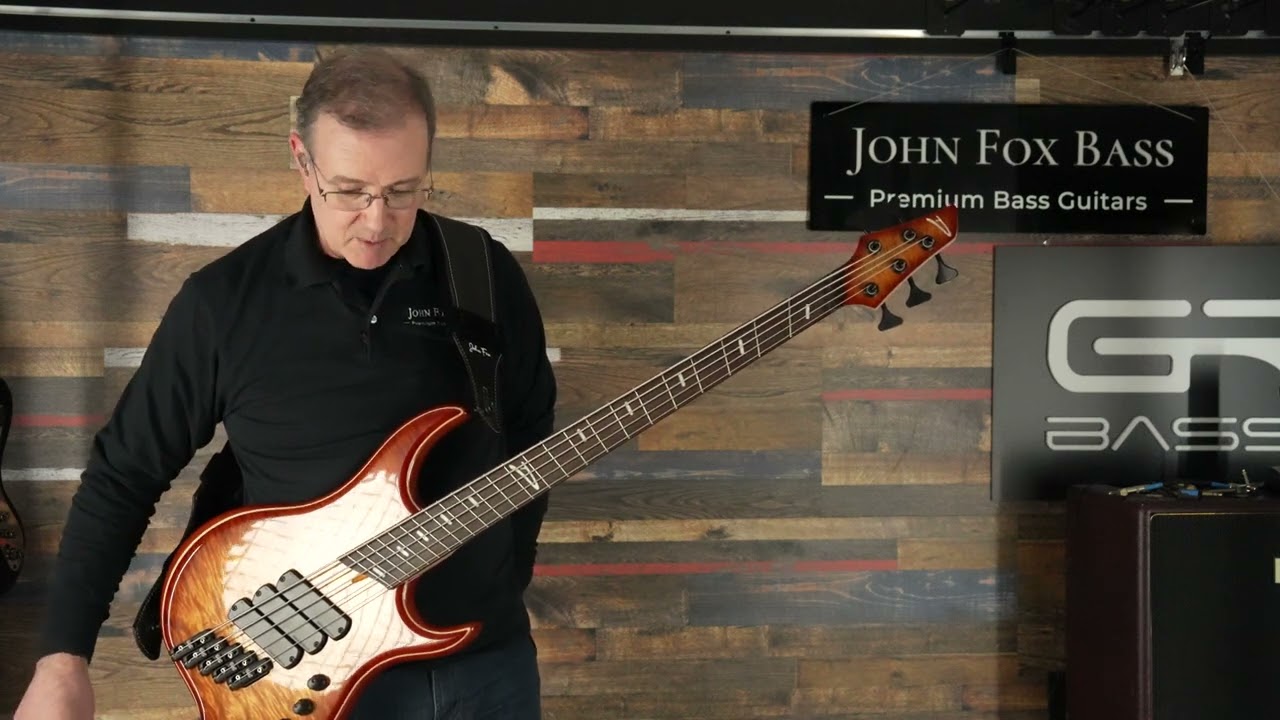 Dingwall Z3 5-string with Glockenklang preamp, Honey Burst finish