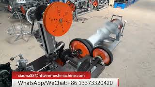 Double twisted barbed wire making machine