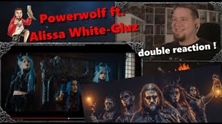reaction x2 | POWERWOLF ft. Alissa White-Gluz - Demons Are A Girl's Best Friend  + Acoustic Version