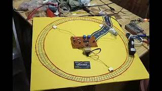 Automatic railway crossing gate control IR sensor gear motor
