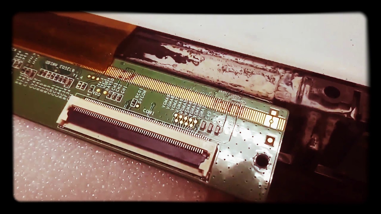 Вода на матрице LCD телевизора Samsung LE40D551 - YouTube