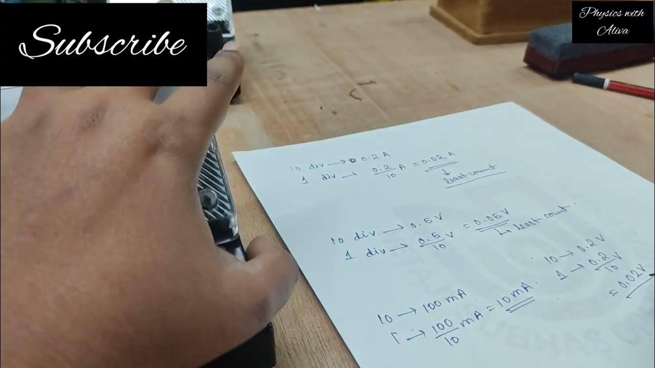 How to calculate the least count of ammeter and voltmeter and how to