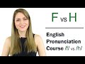 How to Pronounce F and H Sounds | Learn English Pronunciation Course