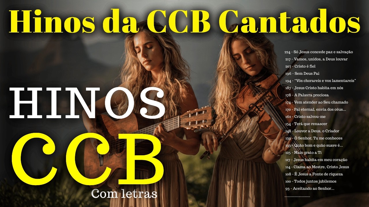 🎶Hinos CCB Selecionados  COM LETRAS- COMUNHÃO DIVINAL | A PAZ DE DEUS IRMÃOS 🙏💖🎶 #hinosccb #ccbhinos
