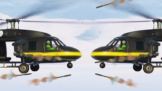 HELICOPTERS vs. HELICOPTERS! (GTA 5 Funny Moments)