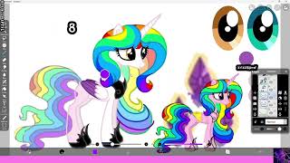 MLP Speedpaint FiH-pptflVERSE #1 - Caelesti and Whiteness Power