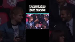 Ed Sheeran and David Beckham Spotted In The Stands ⚽️ #edsheeran #davidbeckham #soccer #england