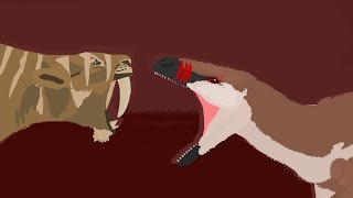 battle of Prehistorica dinosaurs Episode 3: Utahraptor Vs Smilodon