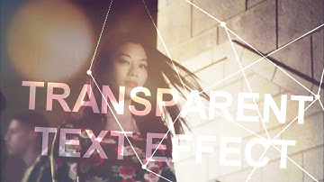 Sony Vegas | Transparent Text Effect #3
