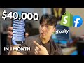 How i hit 40k per month in just 1 year of dropshipping