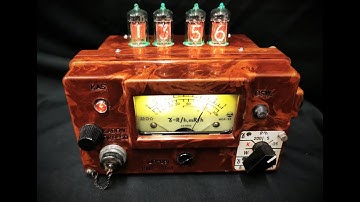 Upcycled DP-66 Geiger Counter Nixie Clock