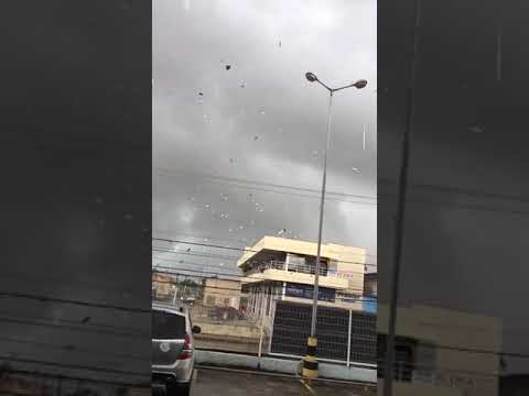 Fenômeno conhecido como ''tesoura de vento'' visto na tarde desta segunda (8) em São Luís