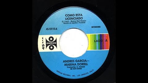 Andres Garcia y Marina Dorell - Como Esta Licenciado - Orfeon 15115-a