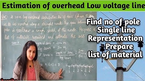 EE-303 Lect. 21: Estimation of overhead distribution line/numerical part