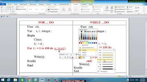 Câu lệnh lặp while...do