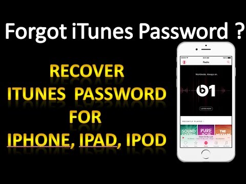 forgot itunes password forgot itunes password