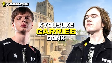 KYOUSUKE CARRIES DONK in HIGH ELO!  with ALL POVs and Voicecomms FACEIT PUG (Mirage)