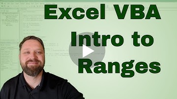 Excel VBA Tutorial - Intro To Ranges