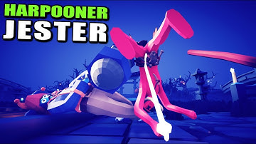 Harpooner Jester vs Every Faction - TABS Totally Accurate Battle Simulator