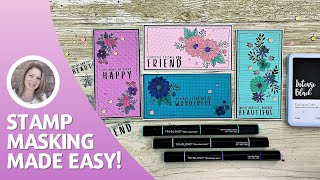 Mini Slimline Cards │Stamp Masking Technique │Creative Design Team