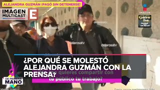 Alejandra Guzmán ignora a la prensa sin detenerse