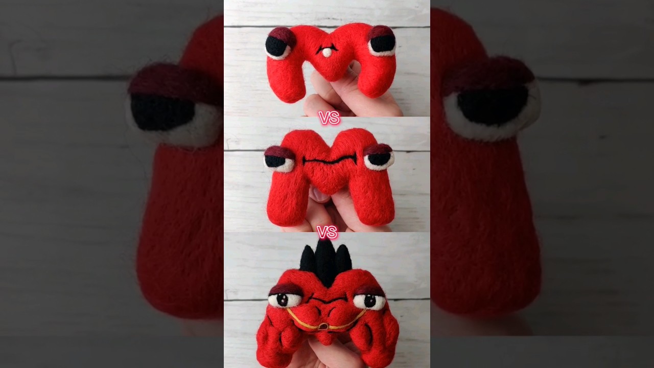 Alphabet Lore "M vs m vs Super M" ASMR Needlefelt Battle ⚔️ 