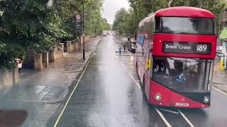 London Bus Ride in heavy rain / London Bus Tour in the rain / London 4K / Relaxing Rain Sound screenshot 5