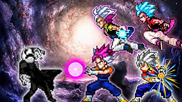 Gaster OP (New) VS Vegito OP (AF), Gogeta OP (AF) , Gogeta UEI OP & Vegito UEI OP in Mugen