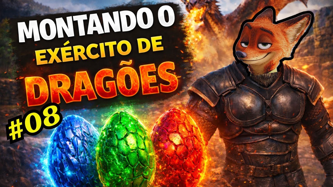 ATRÁS DA VINGANÇA! (Montei um exército de dragões!) ARK Ragnarok EP: #08