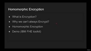 001 Introduction to Homomorphic Encryption