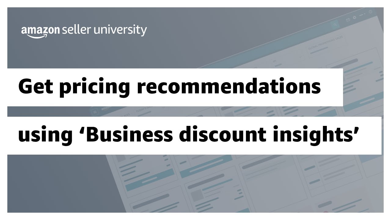 Get pricing recommendations using 'Business discount insights' 