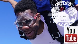 Nkem skydives with the Graduate!