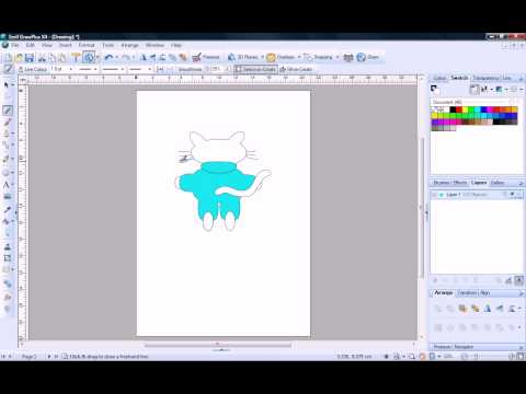 Serif DrawPlus X4 Tutorial - Creating a Cartoon Character