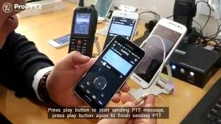 ProPTT2 Android App using earphone as PTT button