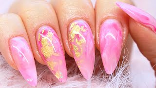 ♡ How to: Pink Artsy Gelnails