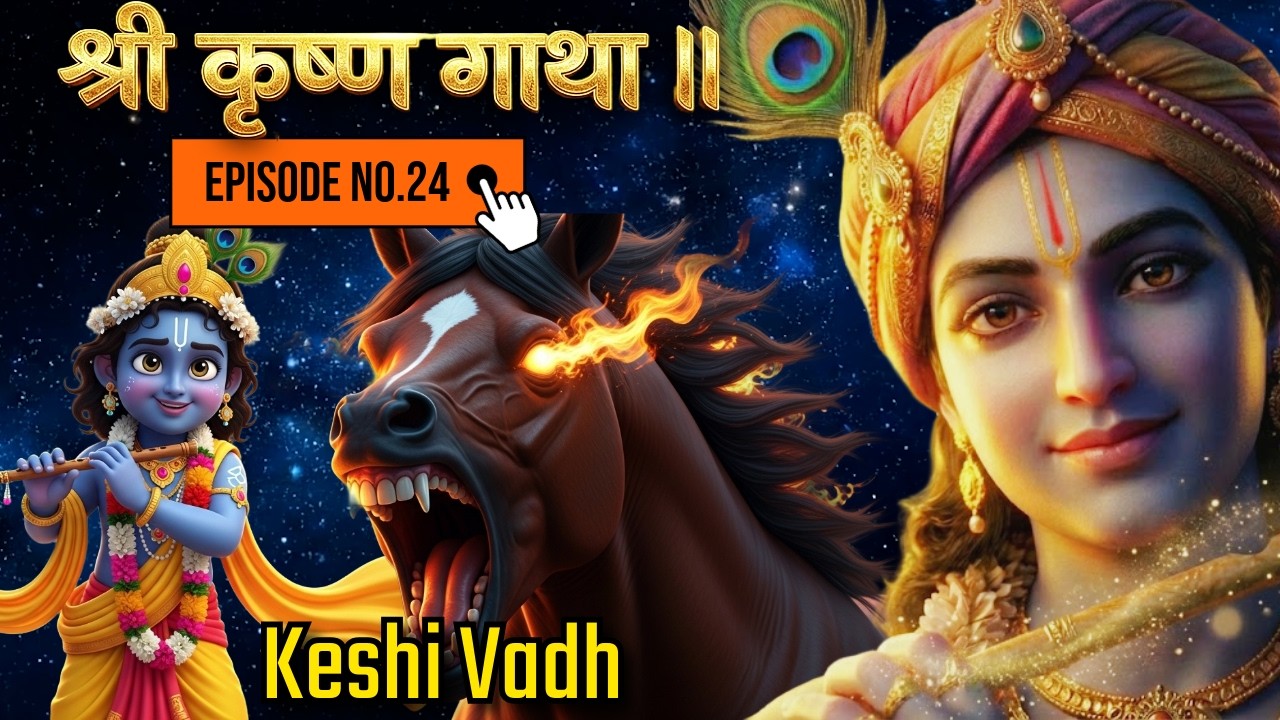 श्री कृष्ण ने घोड़े रूपी केशी दानव का कैसे किया वध? | केशी वध कथा | श्री कृष्ण गाथा EP 24