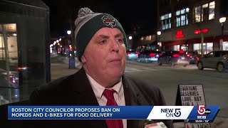 Boston City Councilor files ordinance to ban delivery app drivers from using e-bikes, mopeds