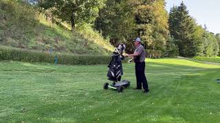 Golf Electric trolley, Mode Auto, Mode Walk, Mode Fun, Golf Cart,  Enjoy play golf