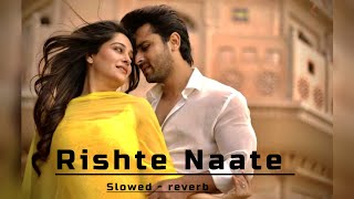  Rishte Naate (Slowed   Reverb) | Feel the Pain 💔