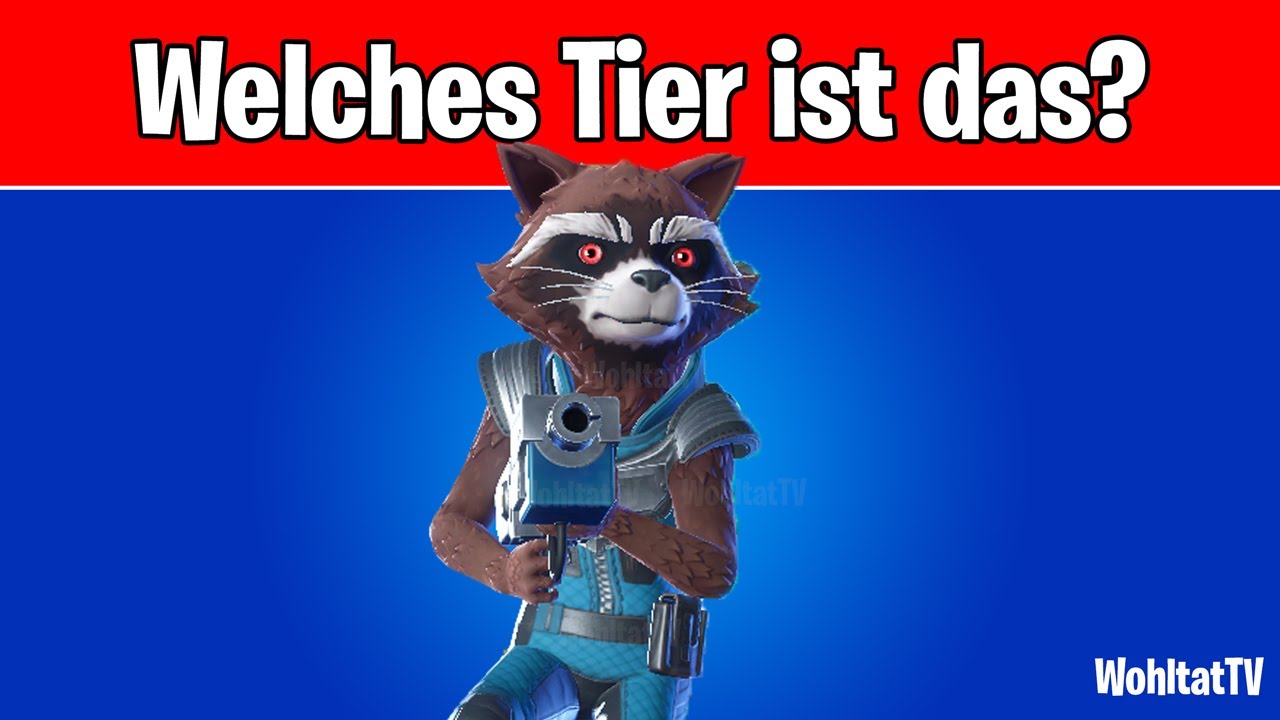 Welches Tier ist Rocket Raccoon? (Fortnite Season 4 Battle Pass Skins