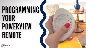 Programming the Powerview Remote