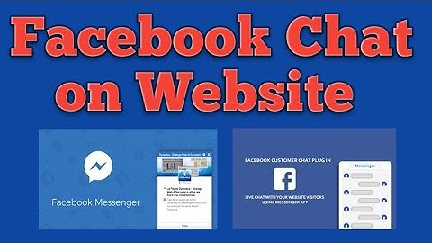 Facebook chat plugin on Website