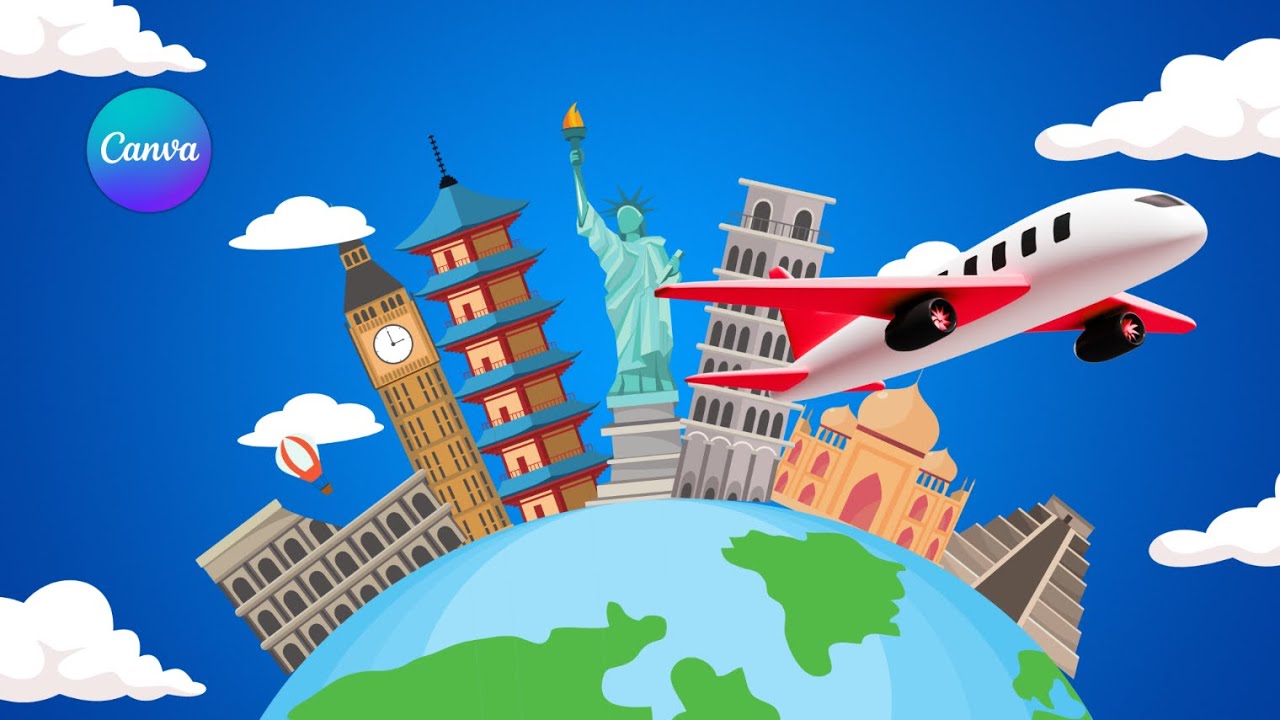 Как создать анимационный мультфильм о путешествии в Canva (пошаговое руководство)