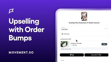 Upsell with Order Bumps | Movement.so Tutorial