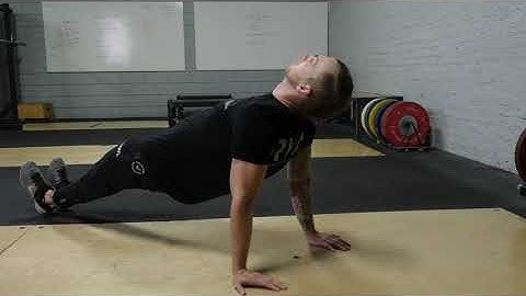 Exercise Demo:  High Reverse Plank