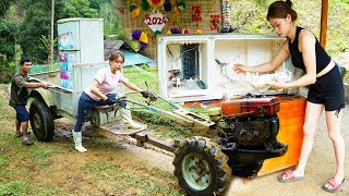 repair girl restores freezers, turns old into new / blacksmith girl