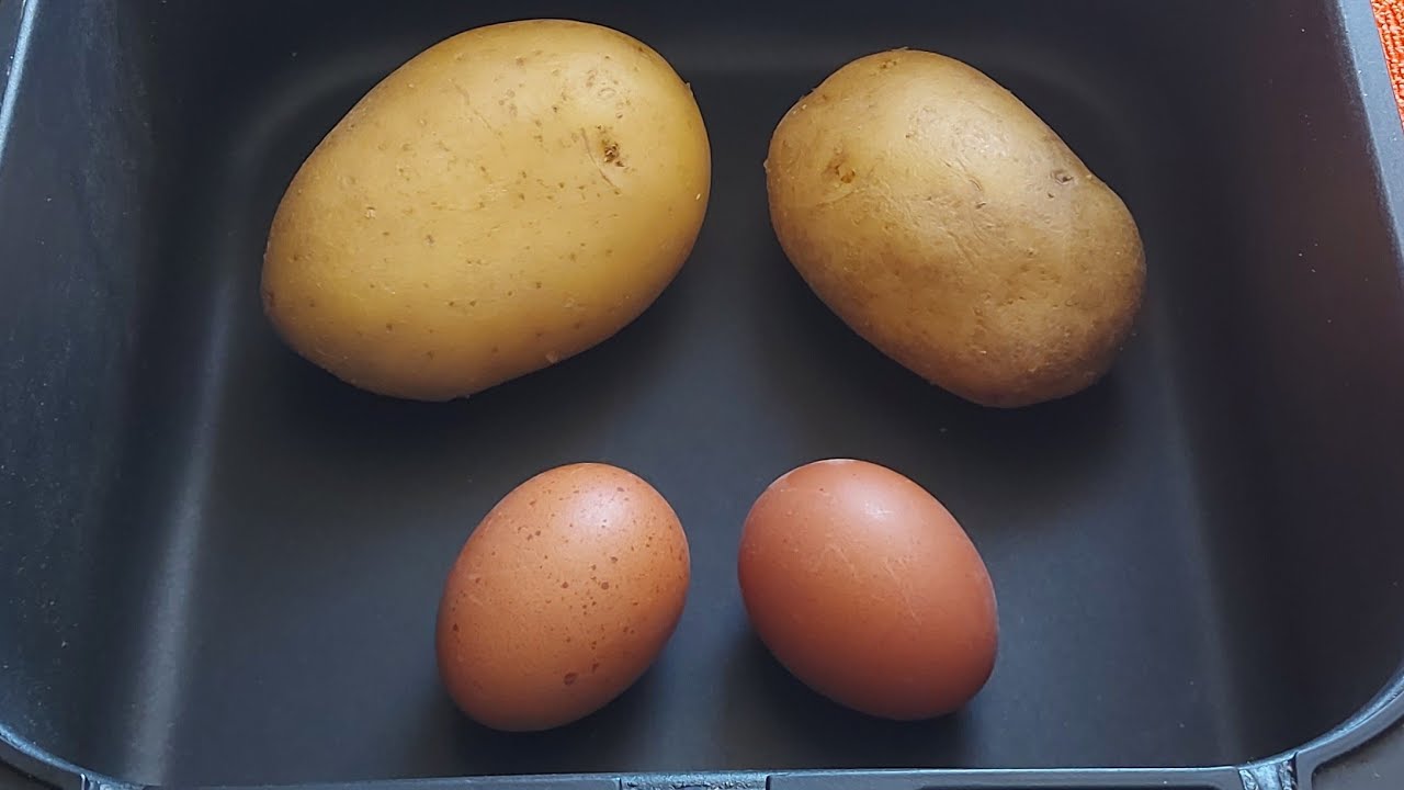 🥚🥔 HUEVOS CON PATATAS AHORRANDO ACEITE Y CALORÍAS 👍 EN LA FREIDORA DE AIRE // BEATRIZ COCINA